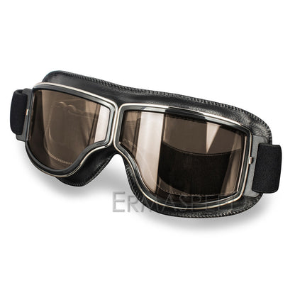 Óculos de motocicleta vintage à prova de vento Retro Motocross Ciclismo ao ar livre Óculos de proteção para os olhos Óculos de sol Óculos de sol - SKILL-SELL