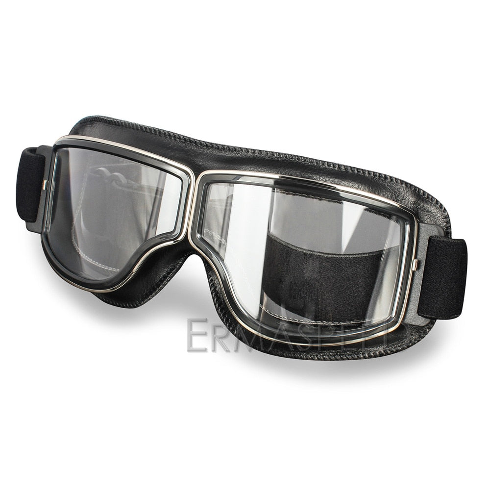 Vintage Motorcycle Glasses Windproof Retro Motocross Cycling Outdoor Dirt Bike Goggles Eye Protection Sunglasses Eyeglasses - SKILL-SELL