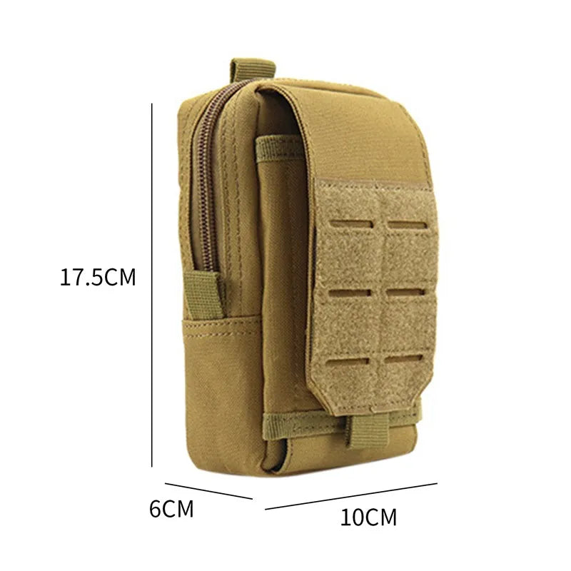 1000d bolsa tático molle militar cintura /ombro ao ar livre , telefone/tablet móvel - SKILL-SELL