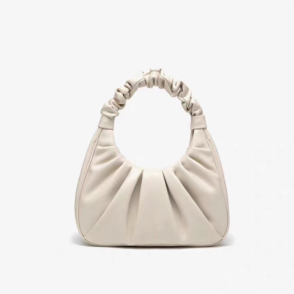 JW PEI Cloud Bag GABBI Niche Designer Armpit Solid Color Advanced Pleated Texture Personalized Fashion Minimalist Handbag - SKILL-SELL