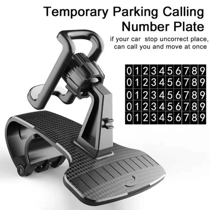 Suporte de telefone de painel de carro 360 ajustável com GPS e número de estacionamento oculto - SKILL-SELL