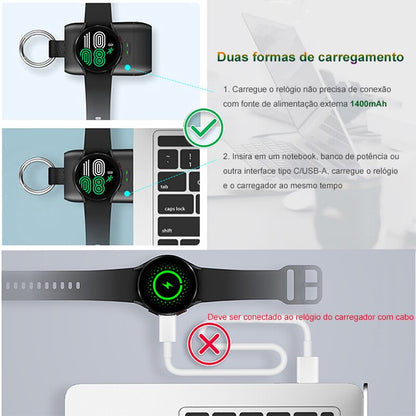 Carregador sem fio para Samsung Galaxy Watch 5 4 3. - SKILL-SELL