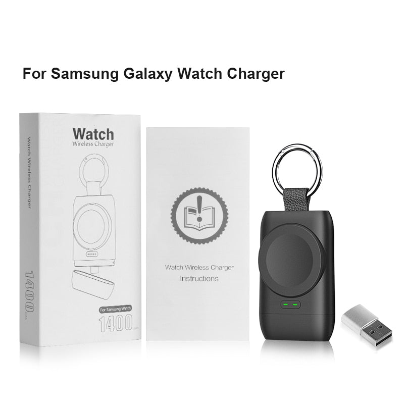 Wireless Charger For Galaxy Watch 5 Portable Type C Charging For Samsung Galaxy Watch 5 4 3 Pro Charger 1400mAh Portable - SKILL-SELL