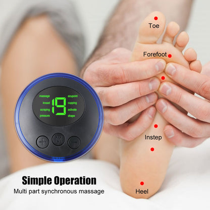 Tapete massageador de pés elétrico EMS 8 modos, alívio da dor, estimulador muscular, circulação sanguínea, pés, spa + pulso, pescoço, costas, remendo de massagem - SKILL-SELL