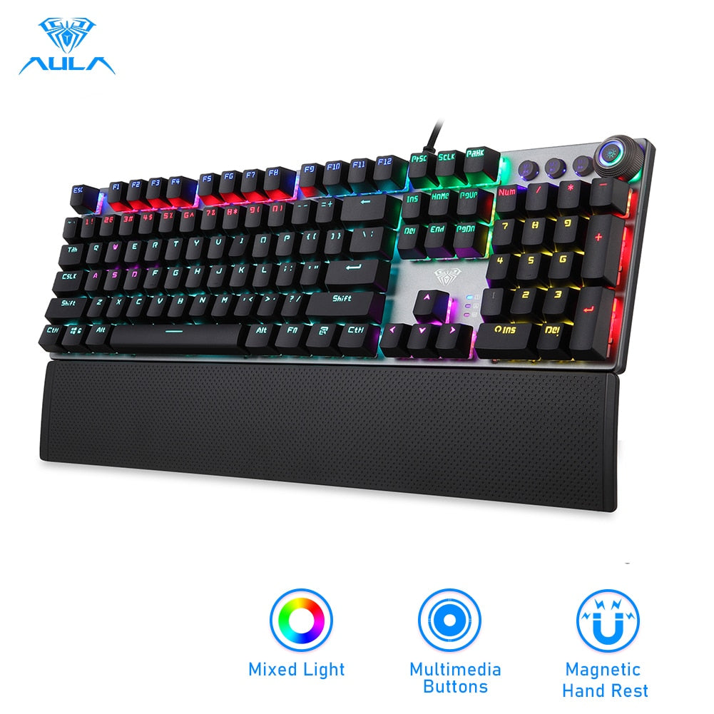 Teclado retroiluminado misto com fio para PC portátil para jogos - SKILL-SELL