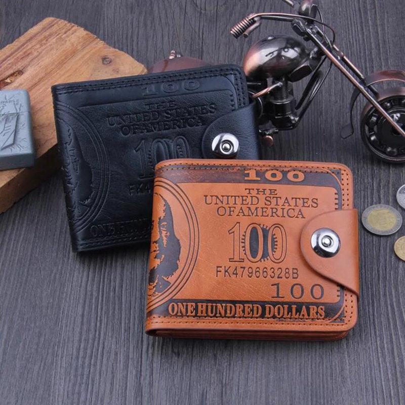 Nova promoção carteiras casuais para homens novo design bolsa de couro masculina carteira com bolsa de moedas atacado grátis - SKILL-SELL